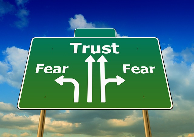 Angst und Vertrauen (Straßenschild)